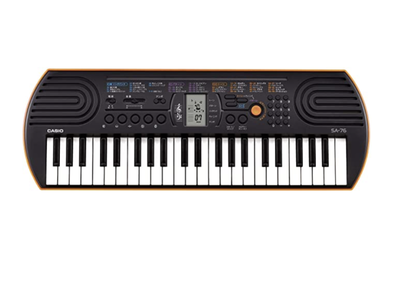 Casio, Keyboard, SA - 76, Mini Keyboard, 44 Keys, Black